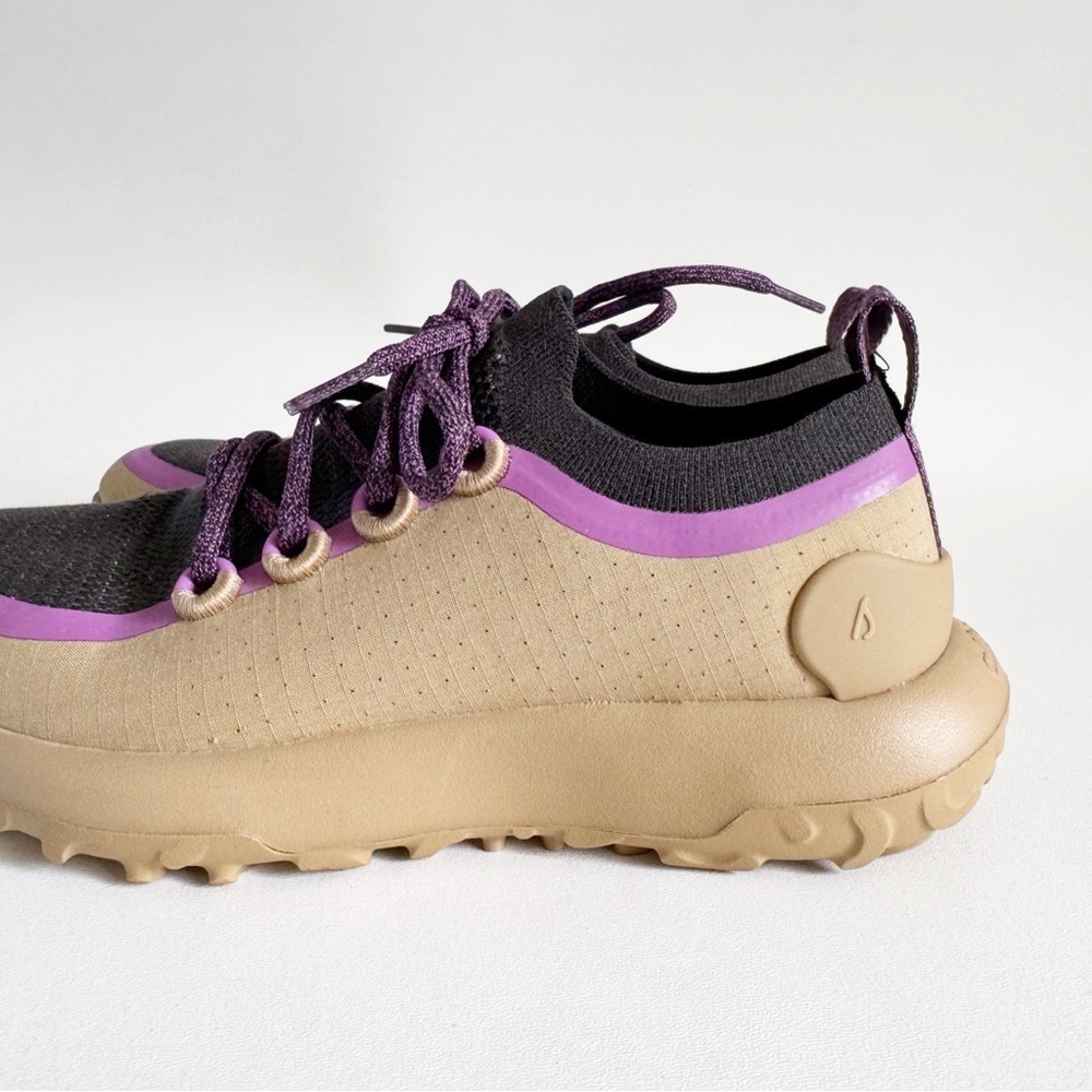 Allbirds Trail Runner Sneaker Hazy Beige Tan Purple Performance Comfort Mens 8 - Picture 6 of 11